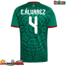 Camisa de Futebol México Edson Alvarez #4 Equipamento Principal Mundo 2026 Manga Curta